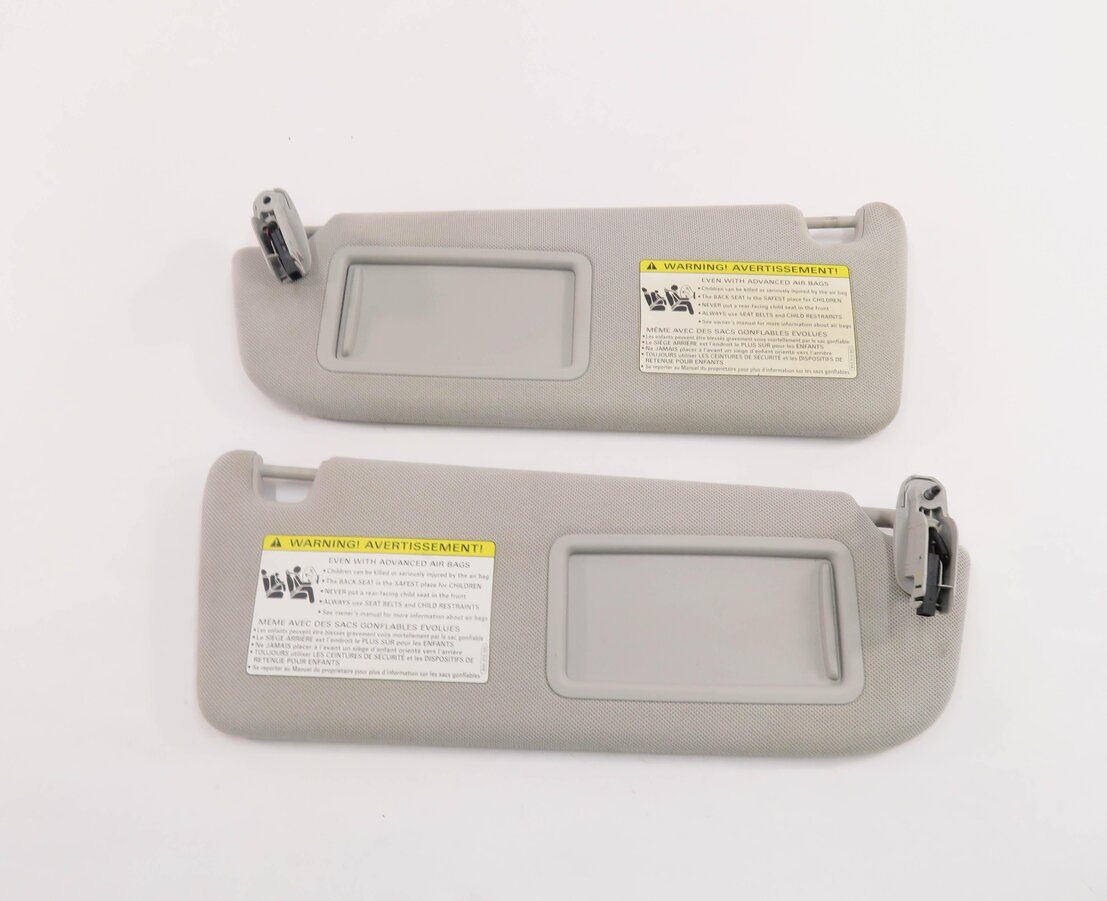 Thumbnail 3: 2010-2018 AUDI A8 S8 (D4 4H) FRONT LEFT & RIGHT SUN VISOR SET-2 (GRAY)