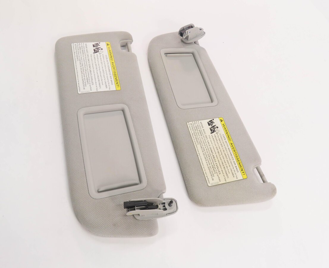 Thumbnail 4: 2010-2018 AUDI A8 S8 (D4 4H) FRONT LEFT & RIGHT SUN VISOR SET-2 (GRAY)