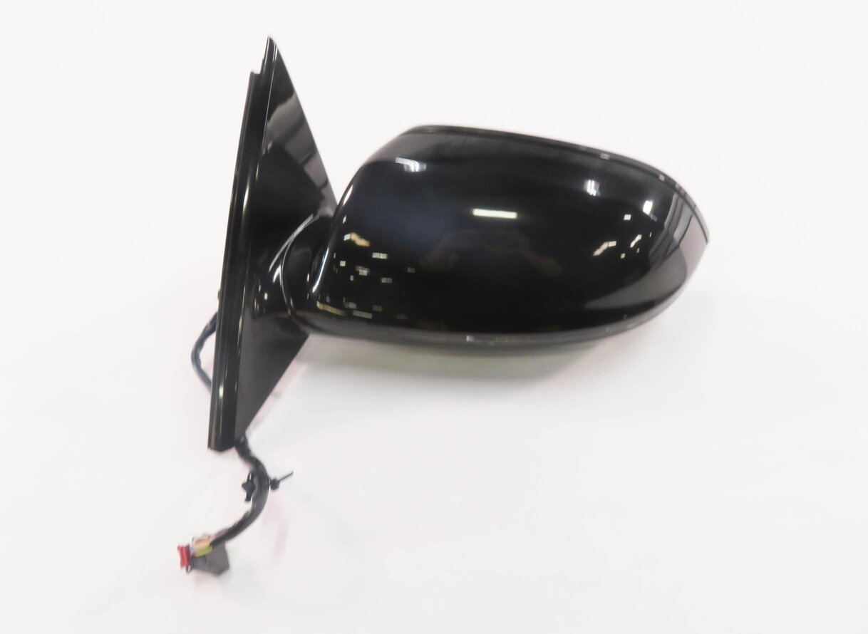 2011-2014 AUDI A8 S8 (D4 4H) LEFT P-FOLD HEATED MEM AUTODIM DOOR MIRROR (BLACK)