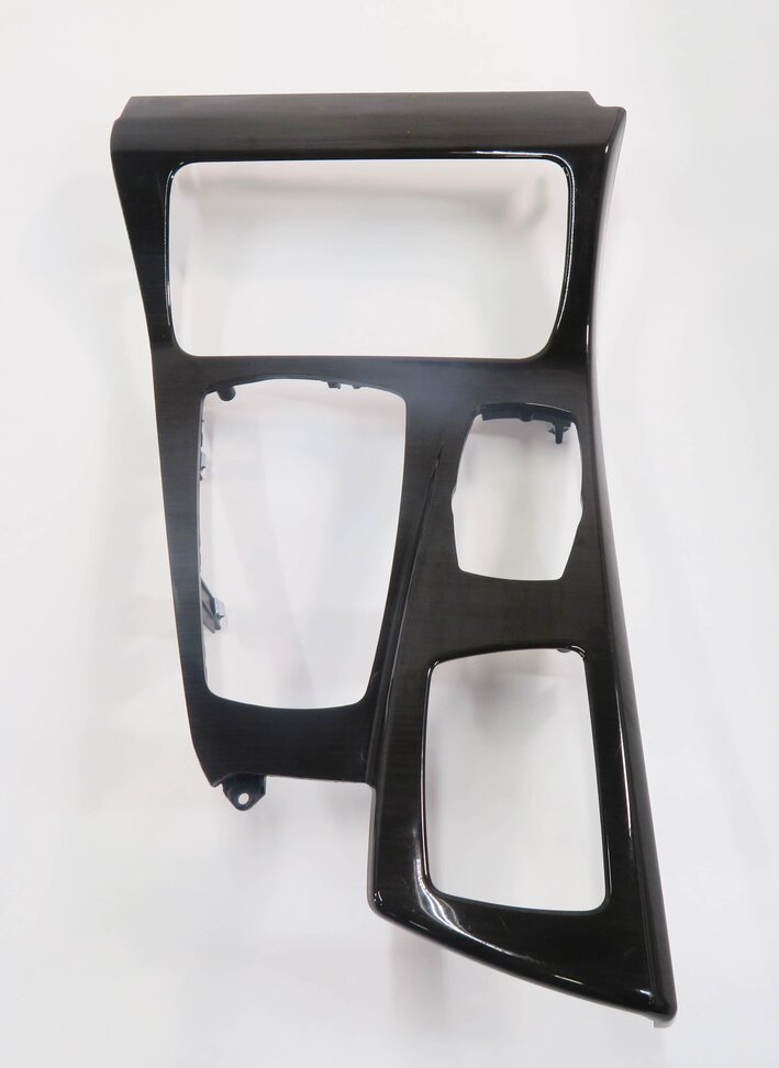 Thumbnail 4: 2012 BMW 550i (F10) DASH DOOR CONSOLE WOOD GRAIN TRIM SET (FINELINE ANTHRACITE)