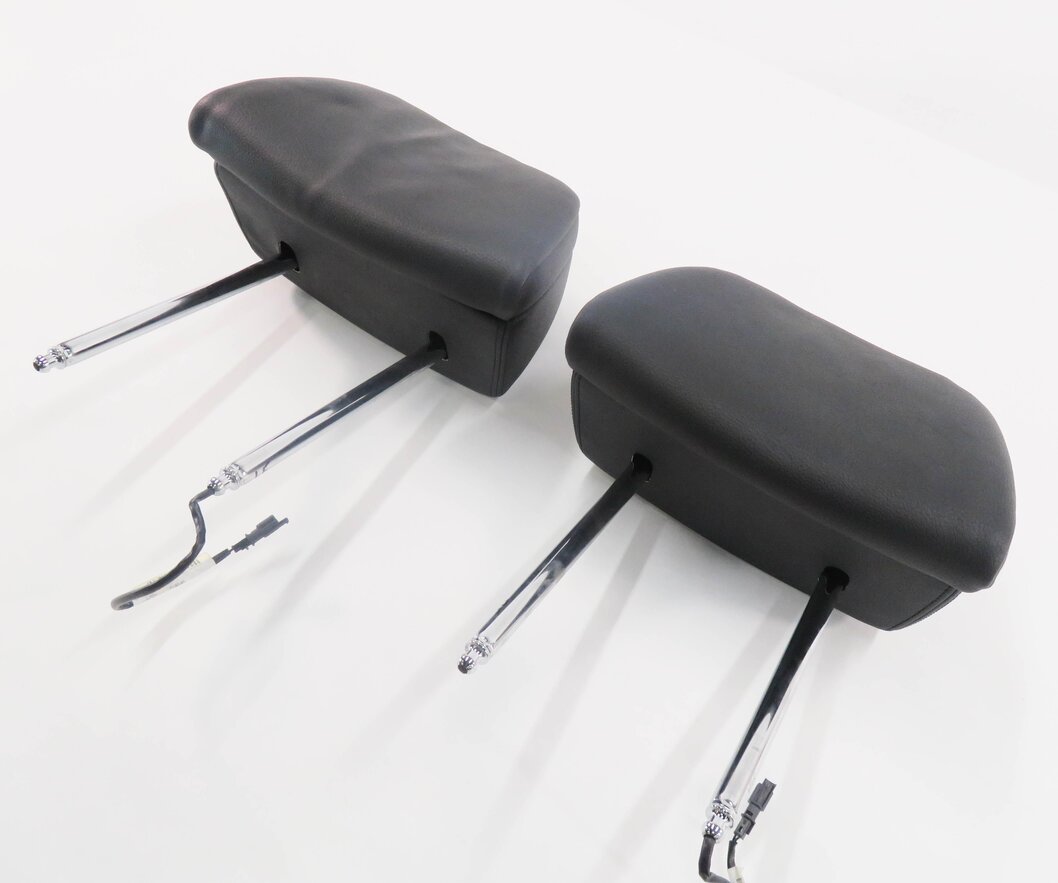 2012 BMW 550i (F10) FRONT LEFT & RIGHT SEAT HEADREST SET (BLACK DAKOTA LEATHER)