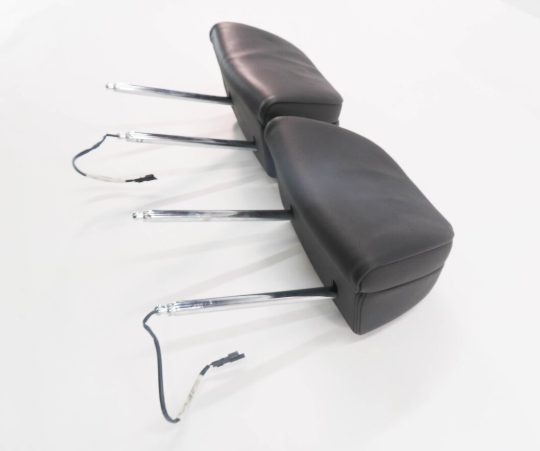 Thumbnail 3: 2012 BMW 550i (F10) FRONT LEFT & RIGHT SEAT HEADREST SET (BLACK DAKOTA LEATHER)