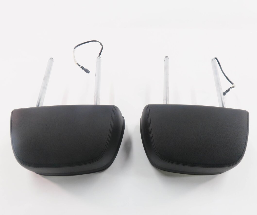 Thumbnail 6: 2012 BMW 550i (F10) FRONT LEFT & RIGHT SEAT HEADREST SET (BLACK DAKOTA LEATHER)