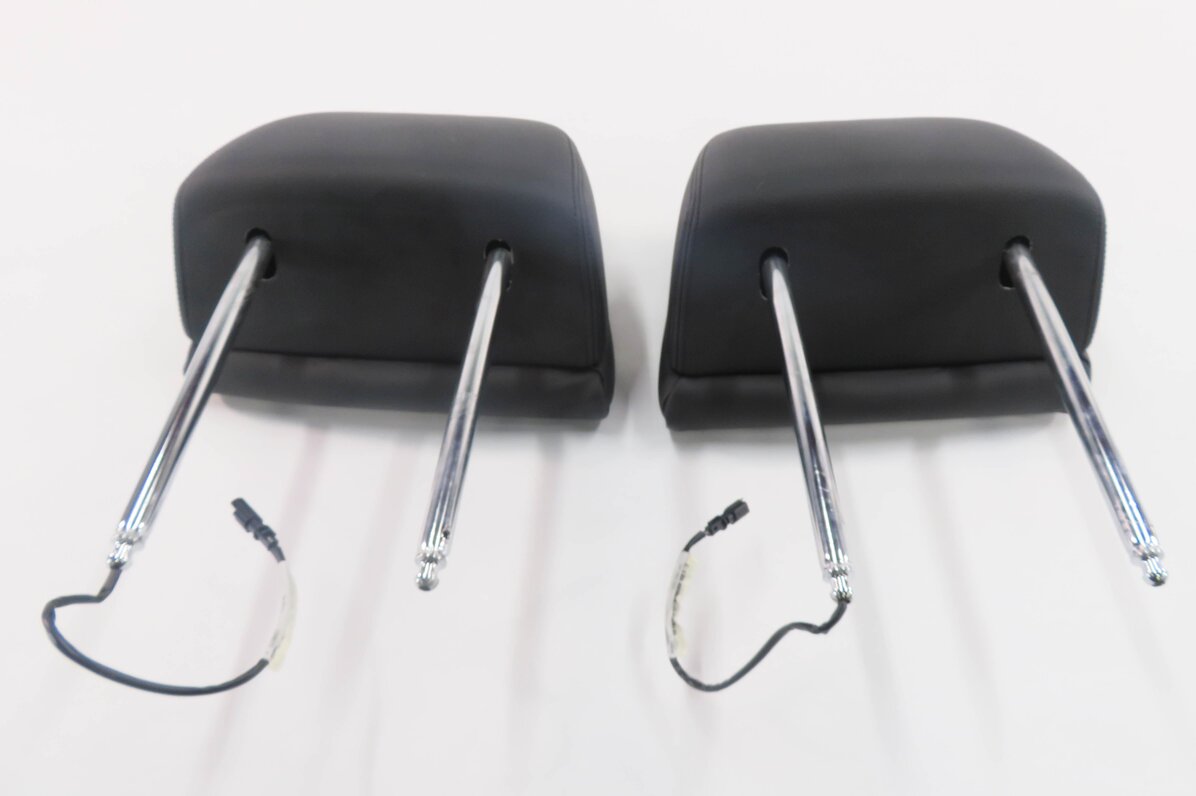 Thumbnail 7: 2012 BMW 550i (F10) FRONT LEFT & RIGHT SEAT HEADREST SET (BLACK DAKOTA LEATHER)