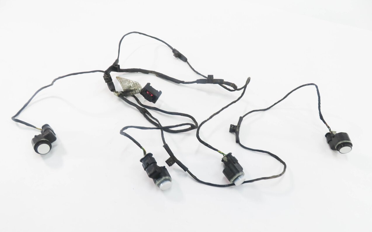 2012 BMW X5M ///M (E70) REAR PDC PARK DISTANCE SENSOR SET w/ HARNESS (WHITE 300)