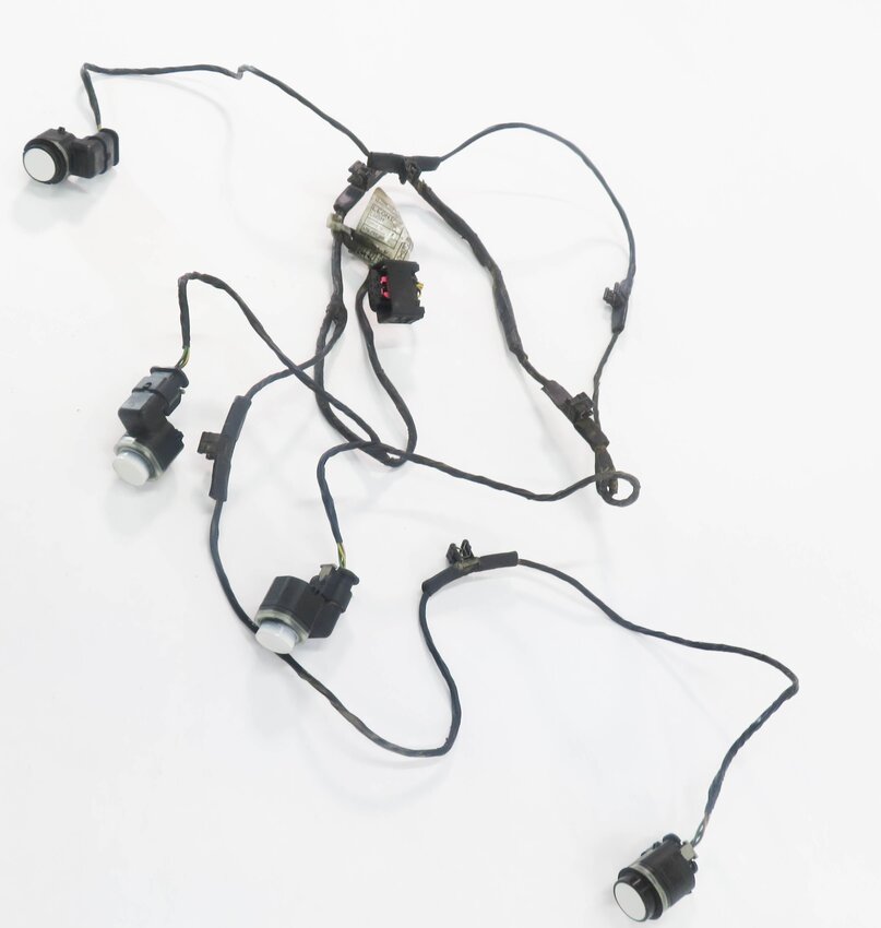 Thumbnail 3: 2012 BMW X5M ///M (E70) REAR PDC PARK DISTANCE SENSOR SET w/ HARNESS (WHITE 300)