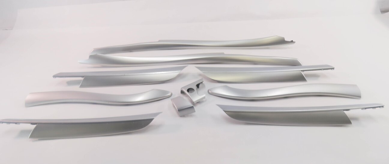 2008 BMW X6 (E71) DASH DOOR CONSOLE TRIM PANEL SET-10 (BRUSHED ALUMINUM)