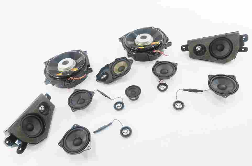 2008 BMW X6 (E71) RADIO STEREO HARMAN AUDIO SUBWOOFER TWEETER SPEAKER SET-17