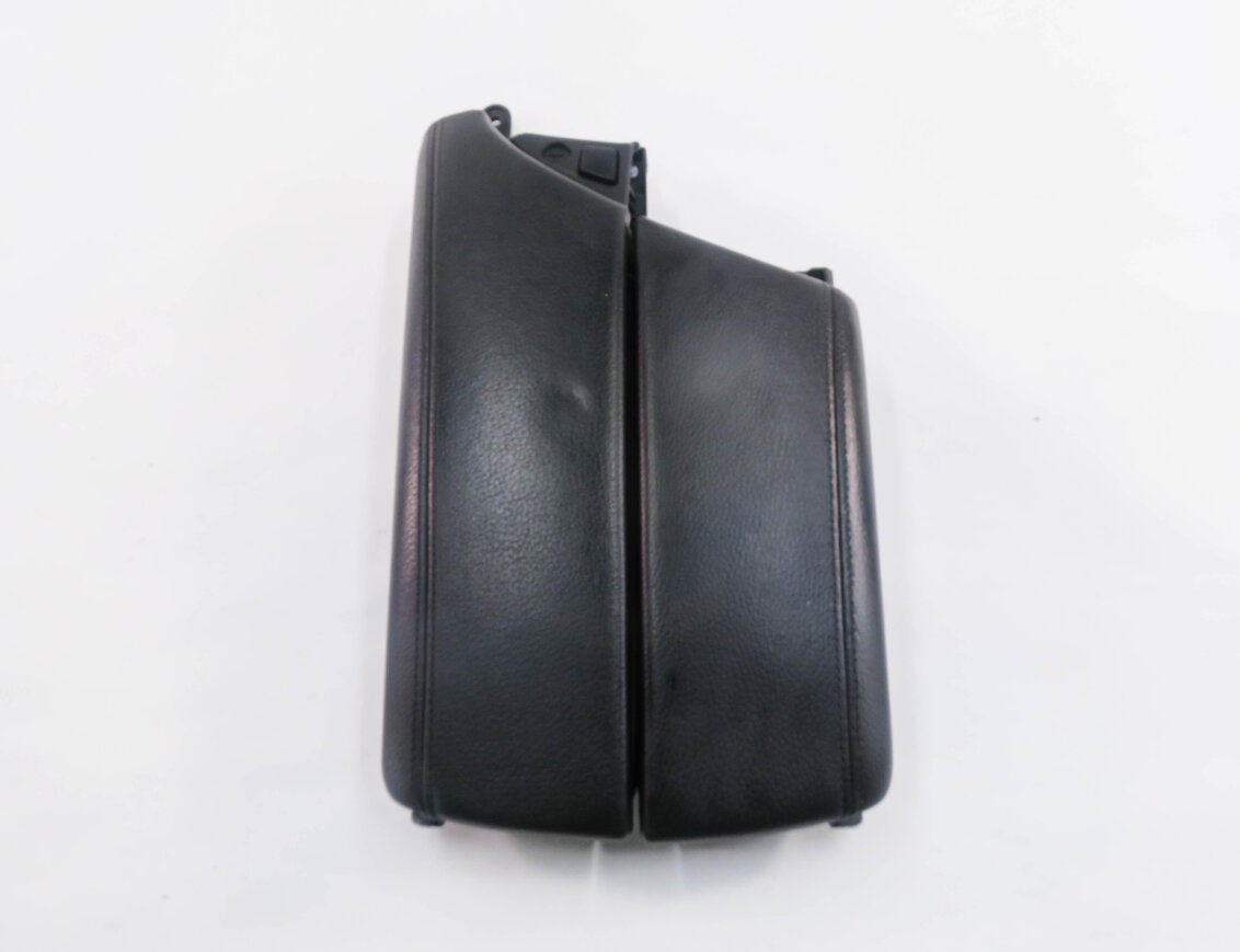 Thumbnail 2: 2011 BMW 528i 535i 550i (F10) FRONT CENTER CONSOLE ARM REST LID (BLACK LEATHER)