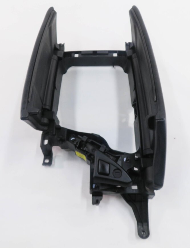 Thumbnail 6: 2011 BMW 528i 535i 550i (F10) FRONT CENTER CONSOLE ARM REST LID (BLACK LEATHER)