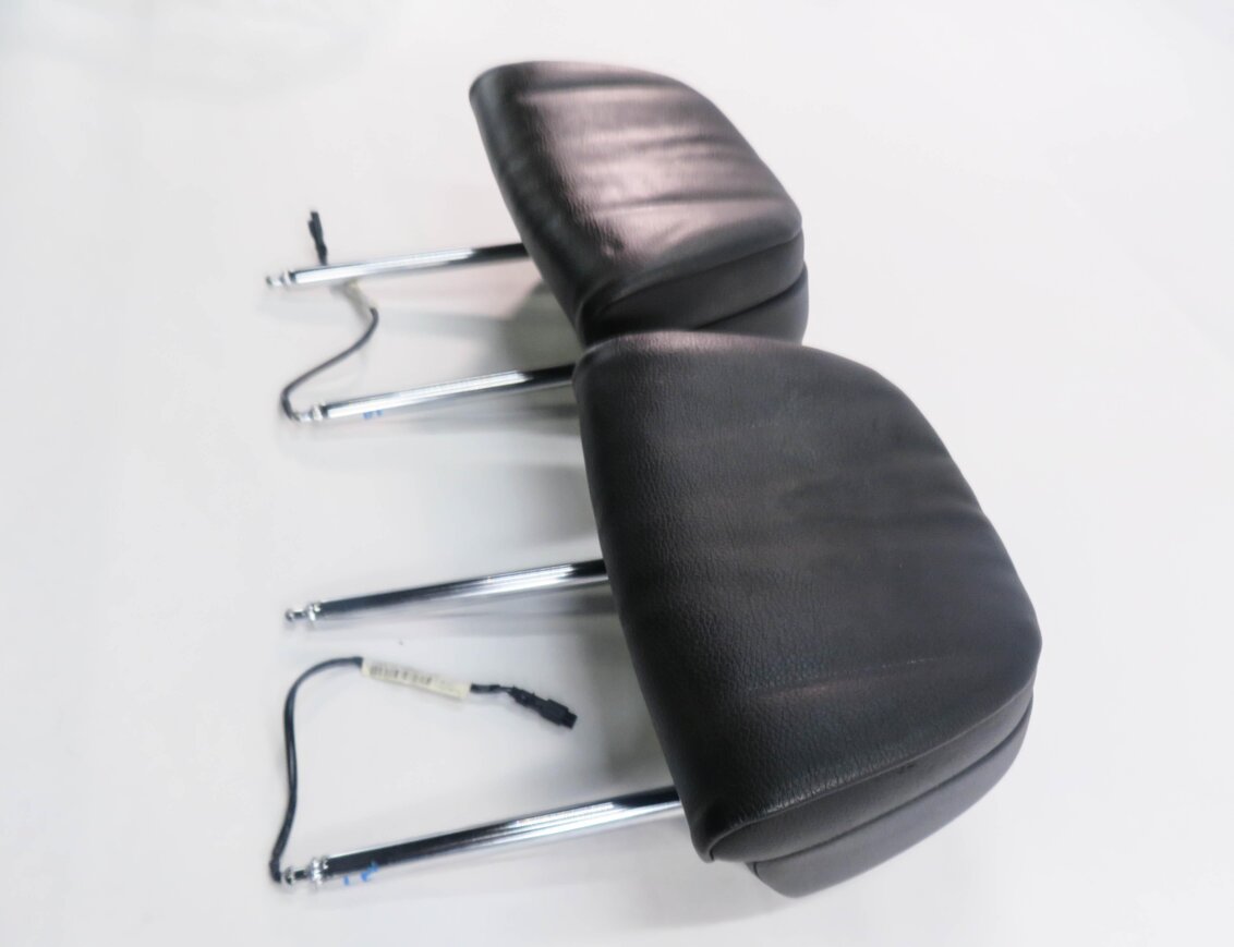 Thumbnail 3: 2011 BMW 550i (F10) FRONT LEFT & RIGHT COMFORT SEAT HEADREST SET (BLACK LEATHER)