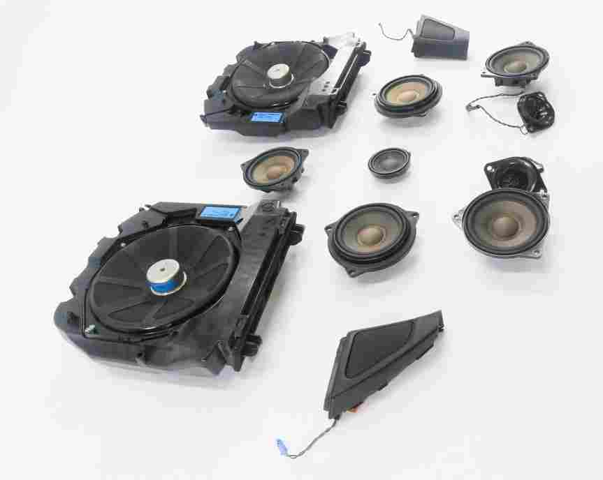 Thumbnail 4: 2014 BMW 535i (F10) HiFi AUDIO SUB SUBWOOFER TWEETER SPEAKER SET-12