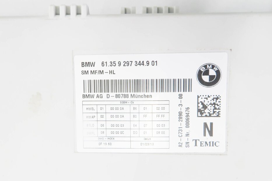 Thumbnail 7: 2010-2017 BMW 528i 535i 550i 650i 740i 750i (F01 F10) COMFORT MEMORY SEAT MODULE