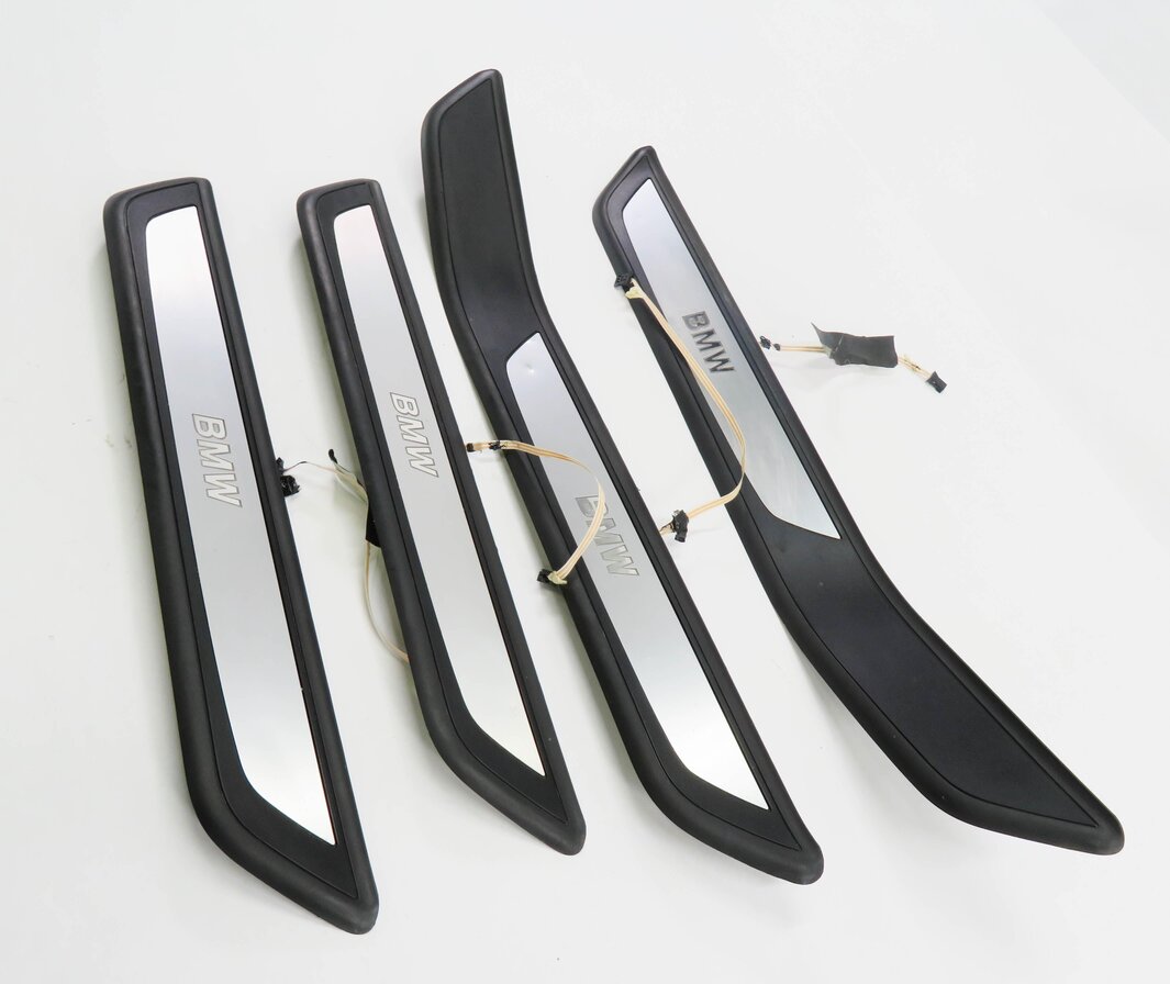 Thumbnail 3: 2009 BMW 750i (F01) FRONT & REAR LIGHTED DOOR SILL SCUFF PANEL TRIM SET-4