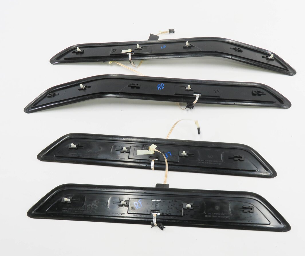 Thumbnail 5: 2009 BMW 750i (F01) FRONT & REAR LIGHTED DOOR SILL SCUFF PANEL TRIM SET-4