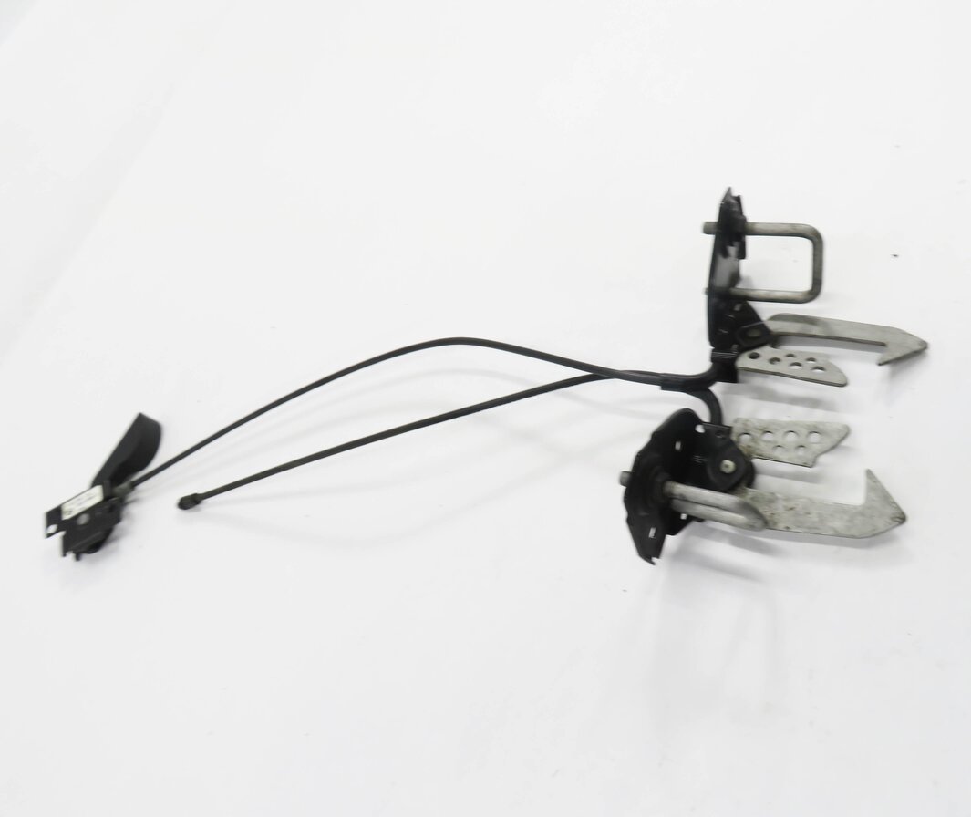 Thumbnail 3: 2009 BMW 750i (F01) FRONT UPPER HOOD SAFETY LOCK LATCH SET w/ CABLE & HANDLE
