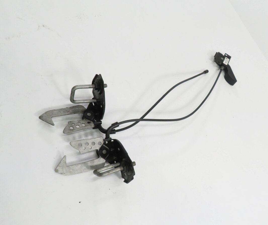 Thumbnail 4: 2009 BMW 750i (F01) FRONT UPPER HOOD SAFETY LOCK LATCH SET w/ CABLE & HANDLE