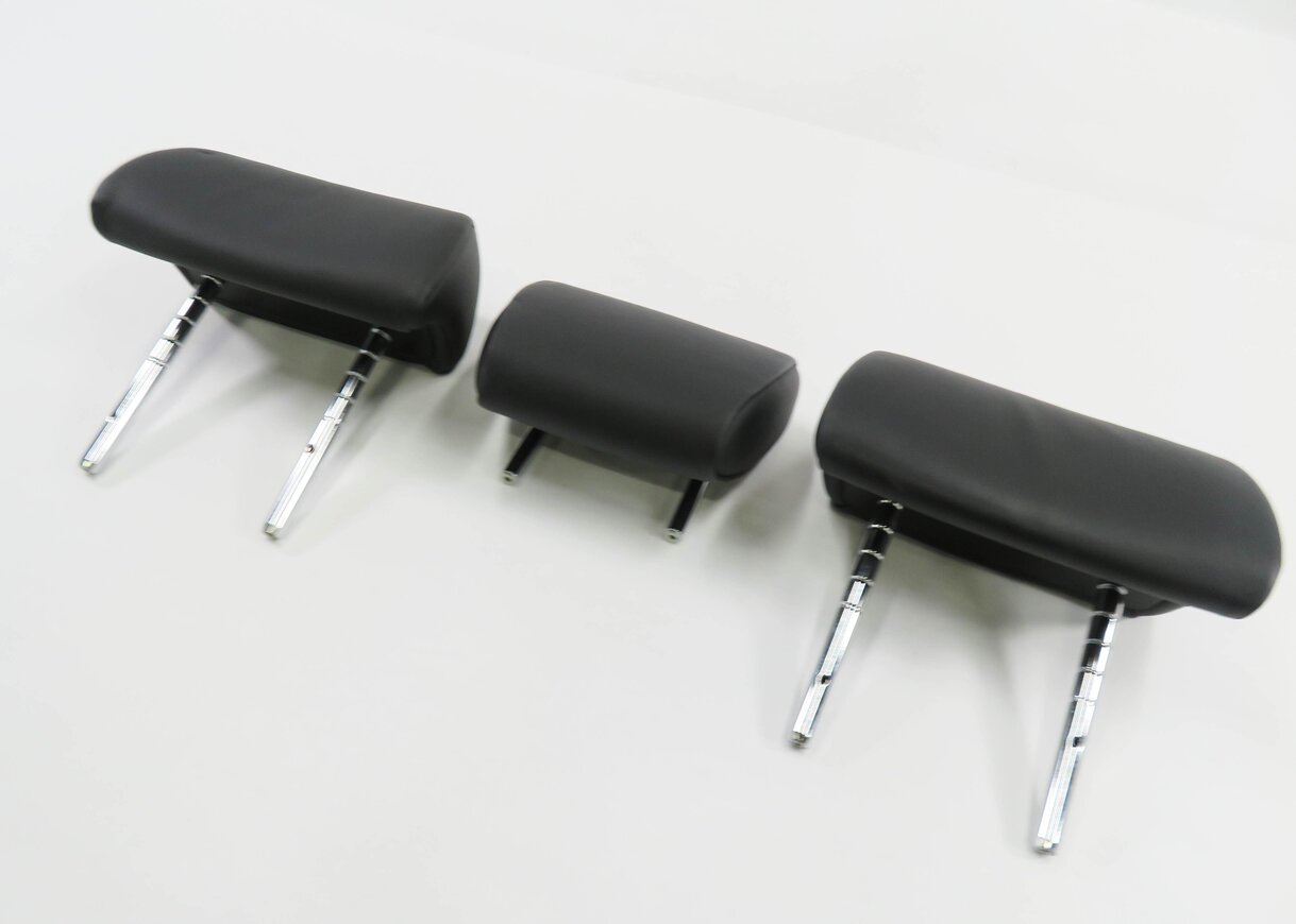 2009 BMW 750i (F01) REAR SEAT HEADREST SET-3 (BLACK NAPPA LEATHER NASW)