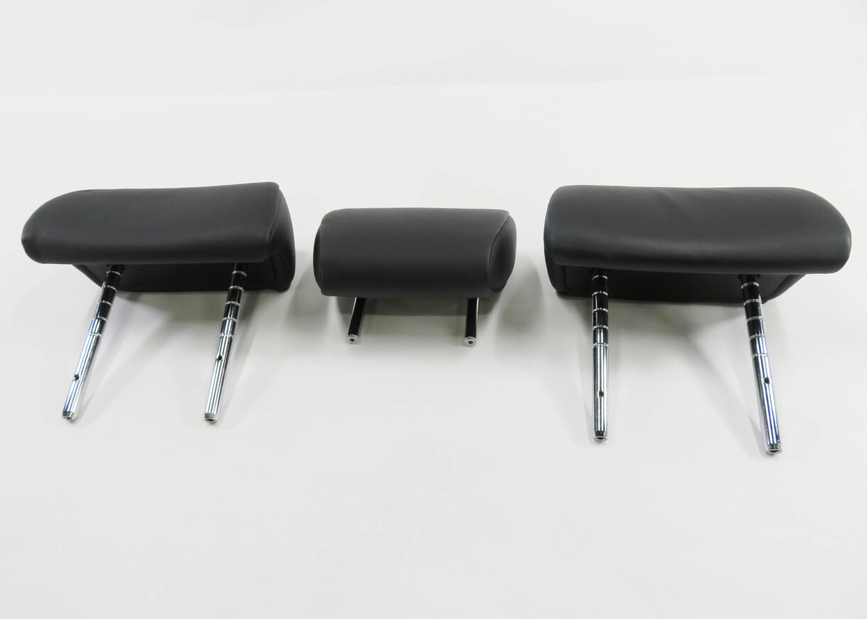 Thumbnail 2: 2009 BMW 750i (F01) REAR SEAT HEADREST SET-3 (BLACK NAPPA LEATHER NASW)