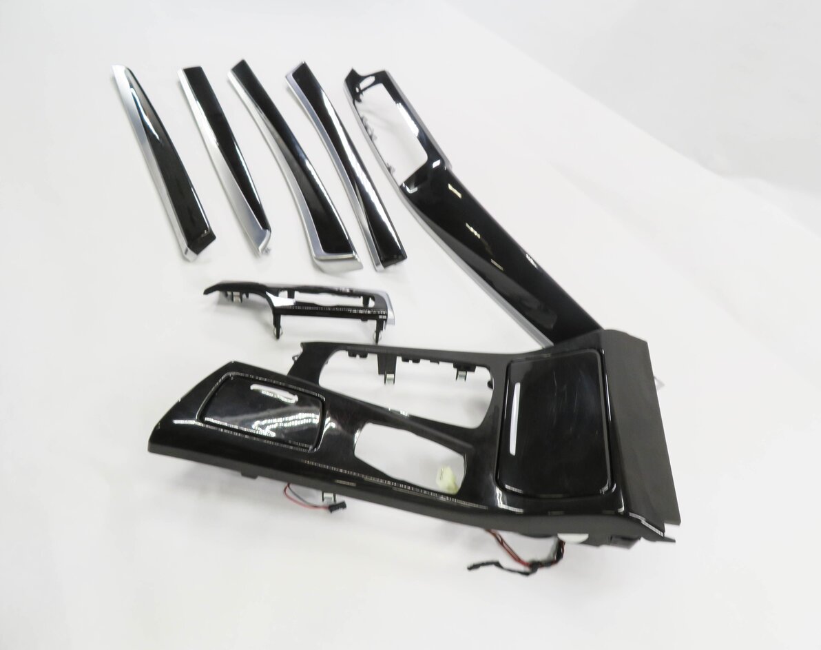 Thumbnail 2: 2014 BMW 535D (F10) DASH DOOR CONSOLE WOOD GRAIN TRIM SET-7 (FINE ASH GRAIN)