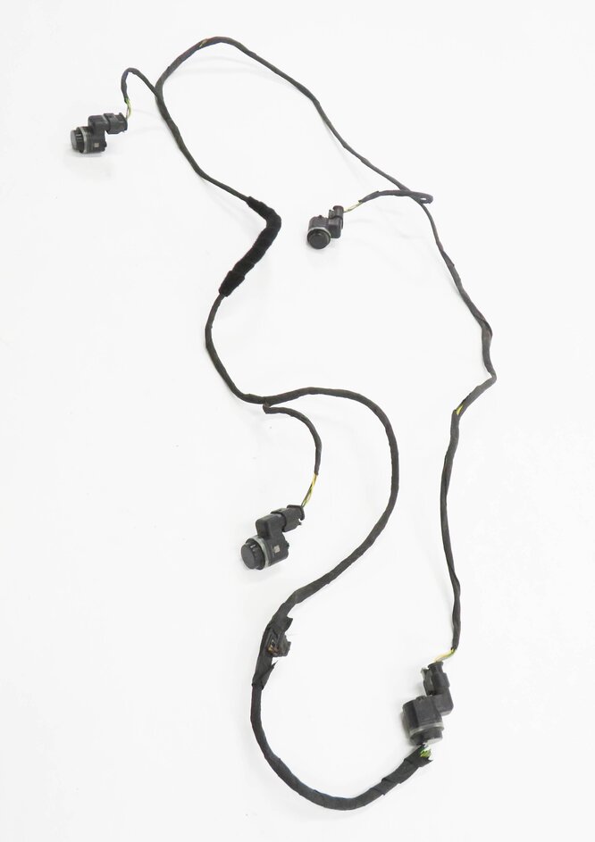 Thumbnail 3: 2014 BMW 535D (F10) REAR PDC PARK DISTANCE SENSOR SET w/ HARNESS (BLACK 475)
