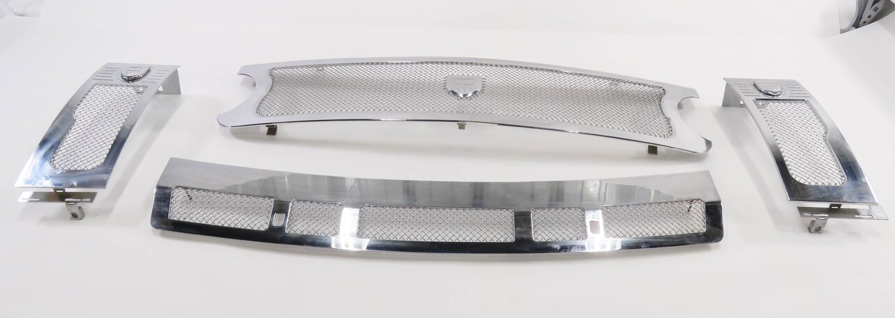 2007 RANGE ROVER (L322) ASANTI STAINLESS STEEL STYLING GRILLE TRIM SET-4