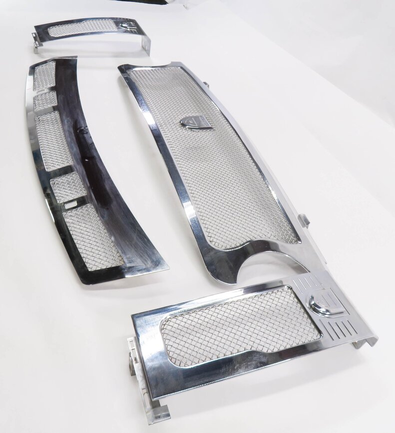 Thumbnail 2: 2007 RANGE ROVER (L322) ASANTI STAINLESS STEEL STYLING GRILLE TRIM SET-4