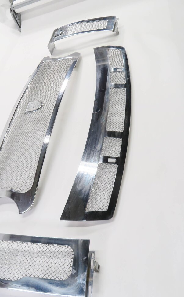 Thumbnail 3: 2007 RANGE ROVER (L322) ASANTI STAINLESS STEEL STYLING GRILLE TRIM SET-4