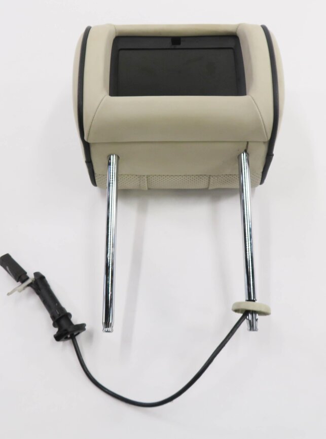 Thumbnail 8: 2007 RANGE ROVER (L322) RIGHT FRONT PASSENGER HEADREST w/ TV SCREEN (IVORY)