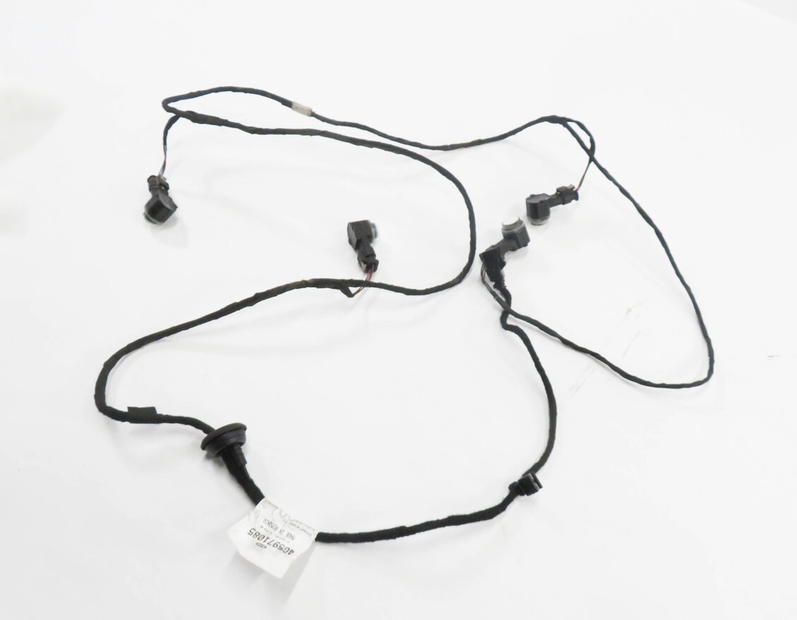 Thumbnail 1: 2012 AUDI A6 (C7) REAR PDC PARK DISTANCE SENSOR SET-4 w/ HARNESS (IBIS WHITE T9)