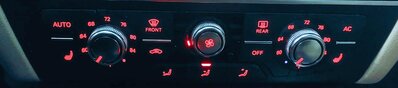 Thumbnail 2: 12-15 AUDI A6 S6 A7 S7 (C7) FRONT HEATER A/C TEMPERATURE CONTROL (HEATED SEAT)