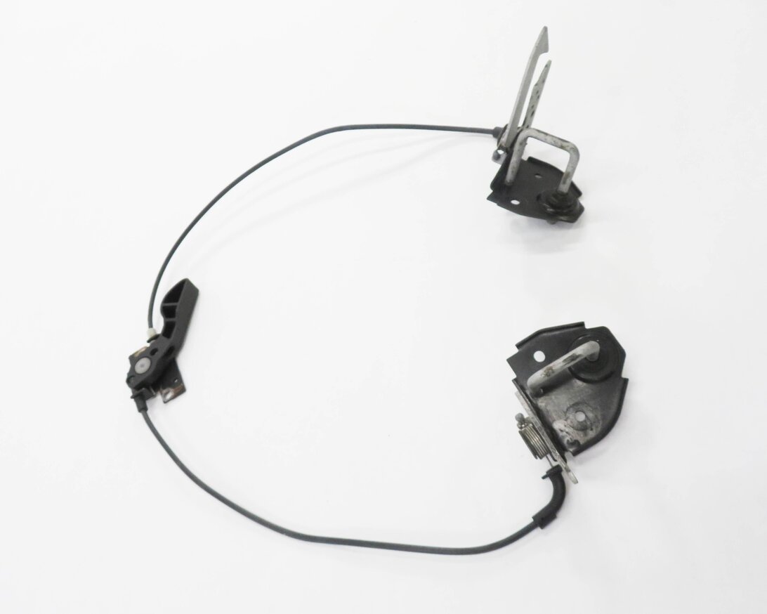 Thumbnail 3: 2012 BMW 750i (F01) FRONT UPPER HOOD SAFETY LATCH SET w/ HANDLE & CABLE