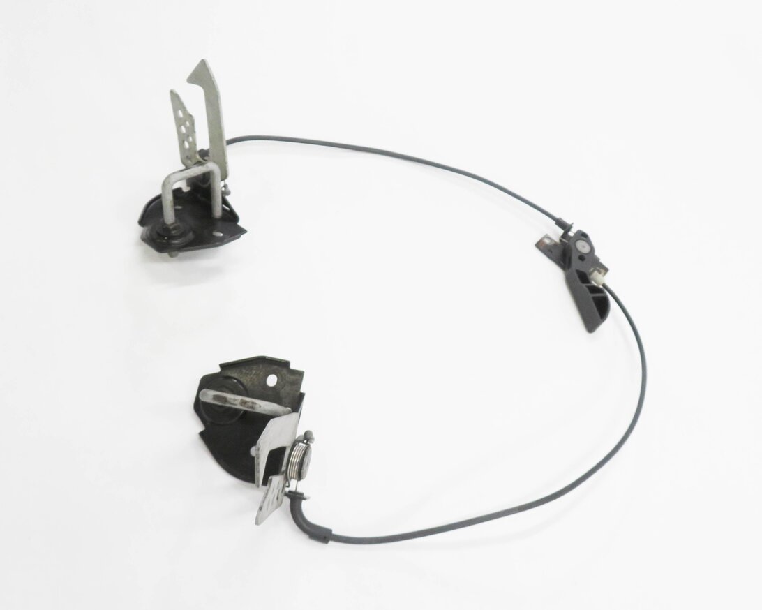 Thumbnail 4: 2012 BMW 750i (F01) FRONT UPPER HOOD SAFETY LATCH SET w/ HANDLE & CABLE