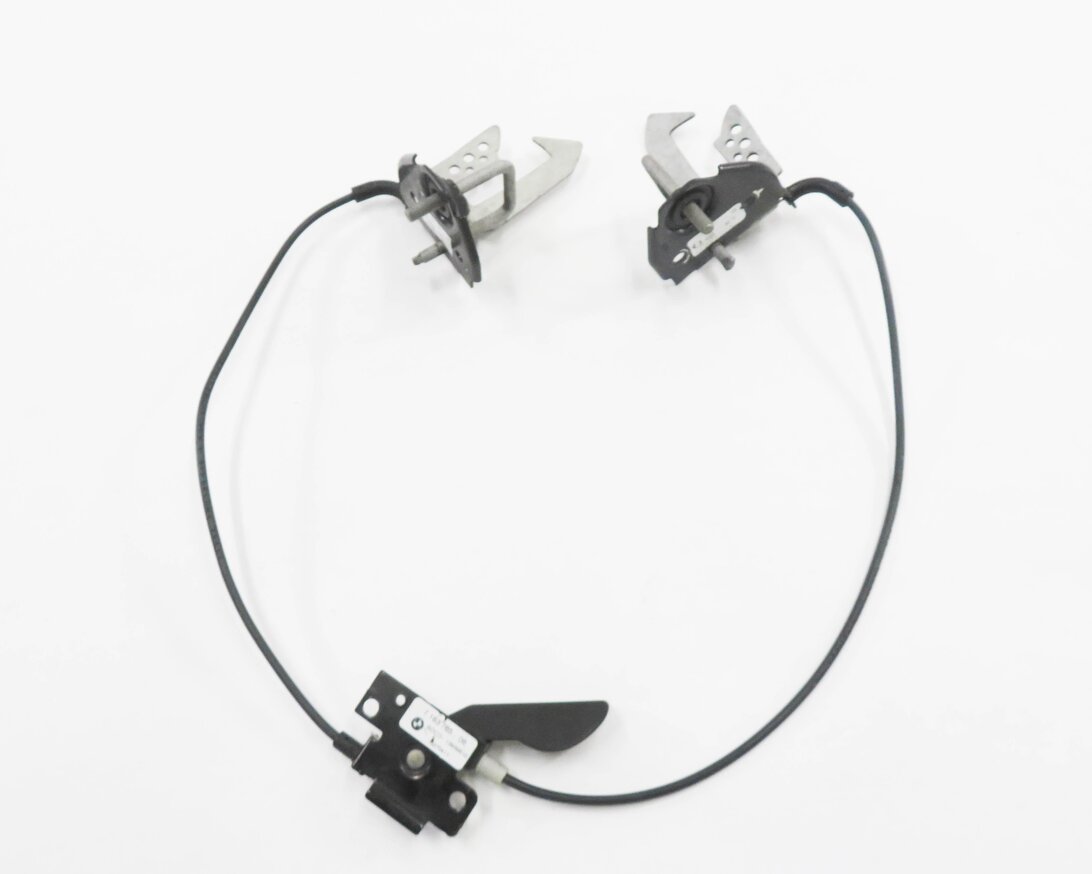 Thumbnail 5: 2012 BMW 750i (F01) FRONT UPPER HOOD SAFETY LATCH SET w/ HANDLE & CABLE