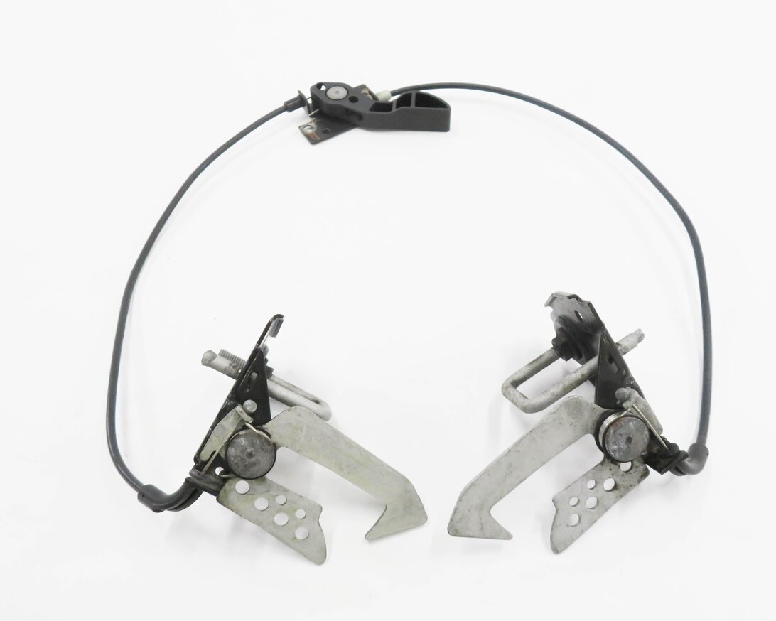 Thumbnail 6: 2012 BMW 750i (F01) FRONT UPPER HOOD SAFETY LATCH SET w/ HANDLE & CABLE