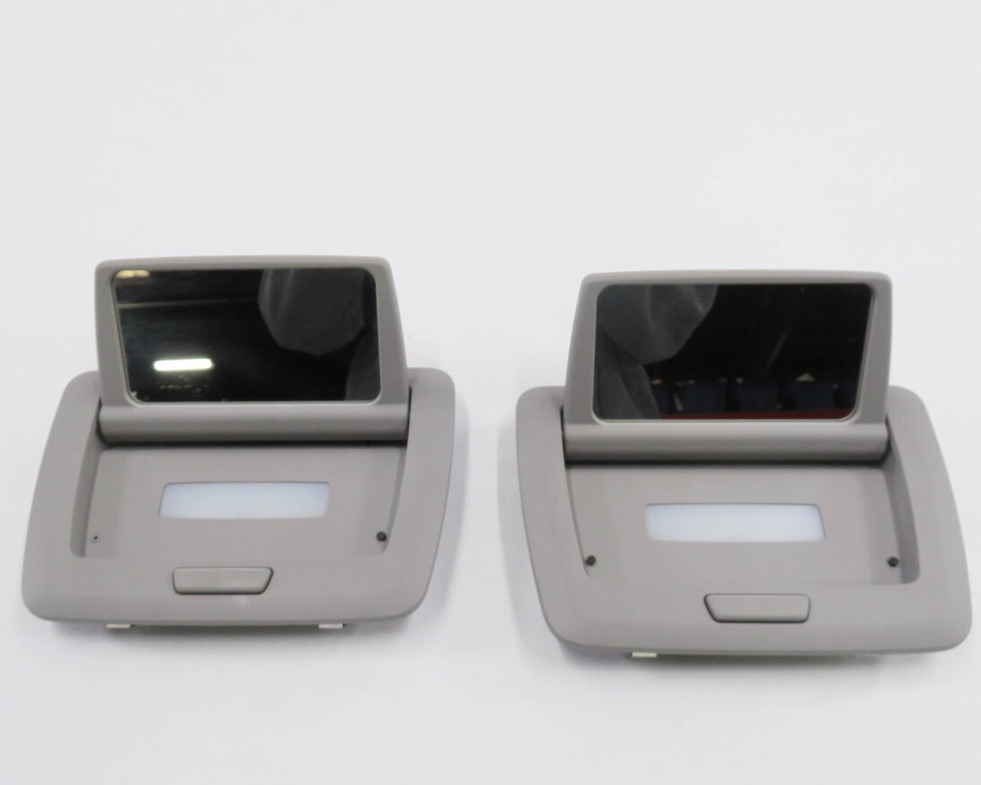 Thumbnail 4: 2012 BMW 750i (F01) LEFT & RIGHT REAR VANITY MIRROR SET-2 (GRAY)