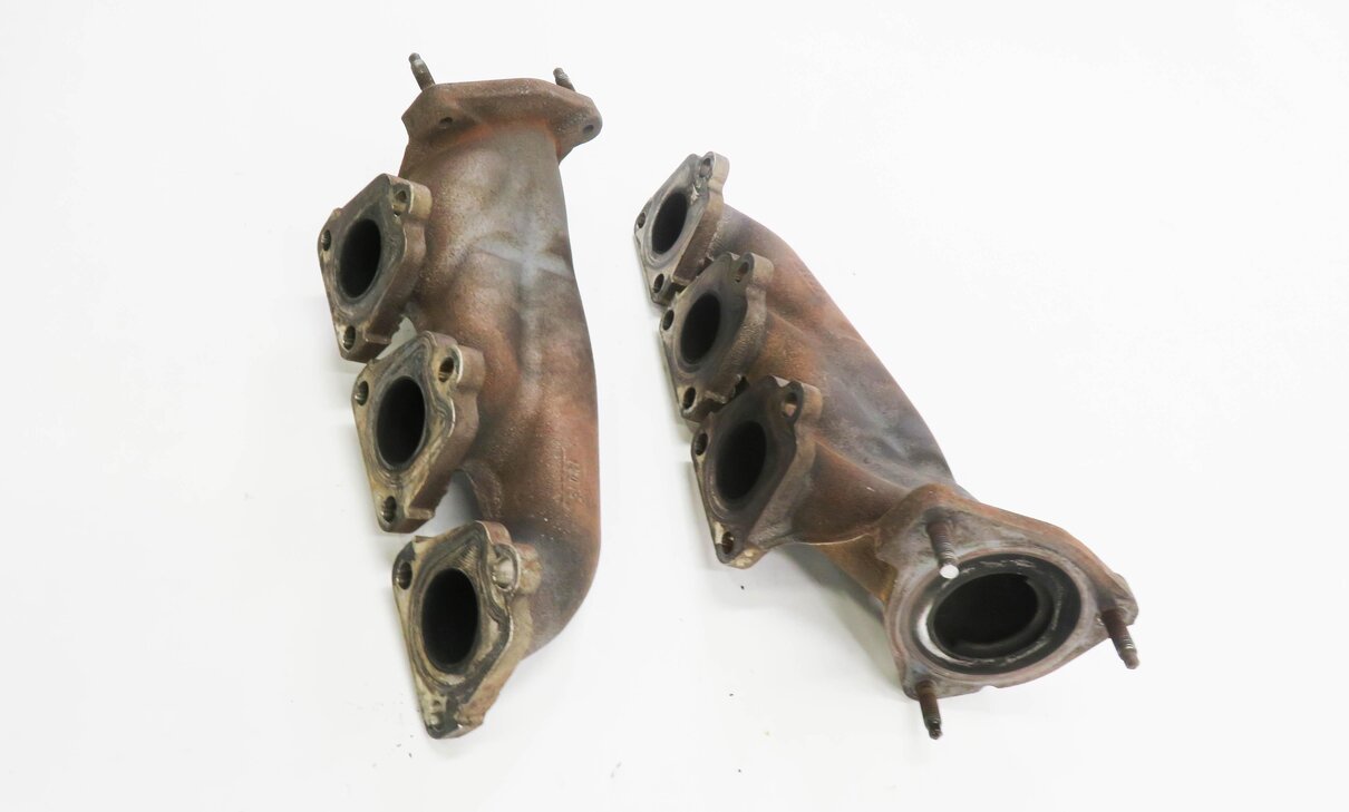 Thumbnail 3: 2011-2018 PORSCHE CAYENNE PANAMERA (958 970 G1) 3.0L ENGINE EXHAUST MANIFOLD SET