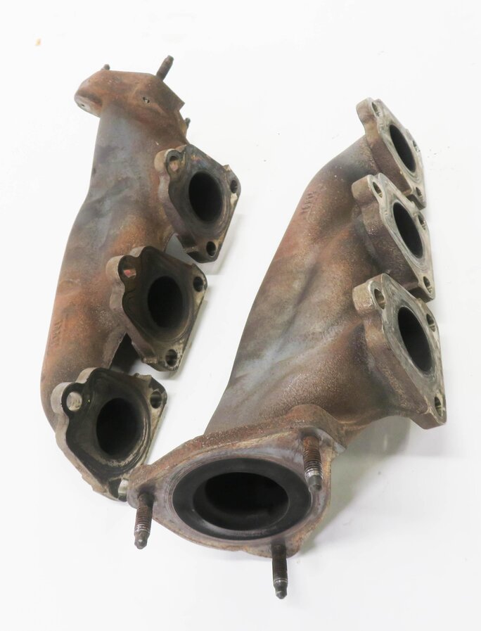 Thumbnail 4: 2011-2018 PORSCHE CAYENNE PANAMERA (958 970 G1) 3.0L ENGINE EXHAUST MANIFOLD SET