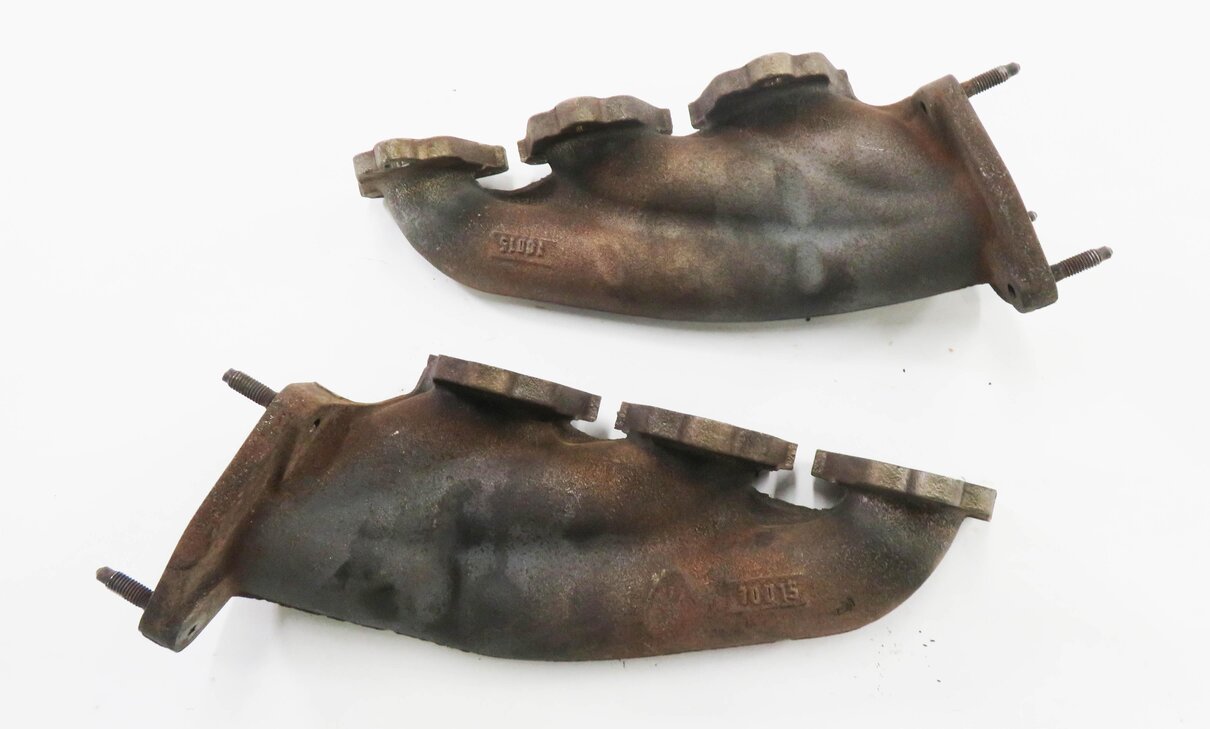 Thumbnail 5: 2011-2018 PORSCHE CAYENNE PANAMERA (958 970 G1) 3.0L ENGINE EXHAUST MANIFOLD SET