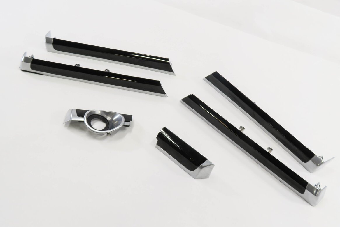 2016 PORSCHE CAYENNE (958) DASH / DOOR - TRIM PANEL SET-6 (PIANO BLACK)