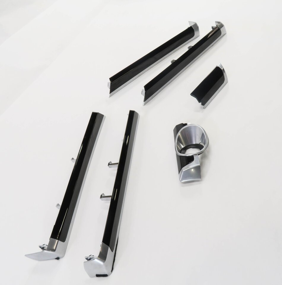 Thumbnail 4: 2016 PORSCHE CAYENNE (958) DASH / DOOR - TRIM PANEL SET-6 (PIANO BLACK)