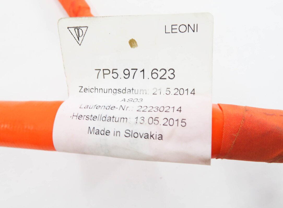 Thumbnail 6: 2016 PORSCHE CAYENNE HYBRID (958) E-HYBRID HIGH VOLTAGE BATTERY CABLE LEAD