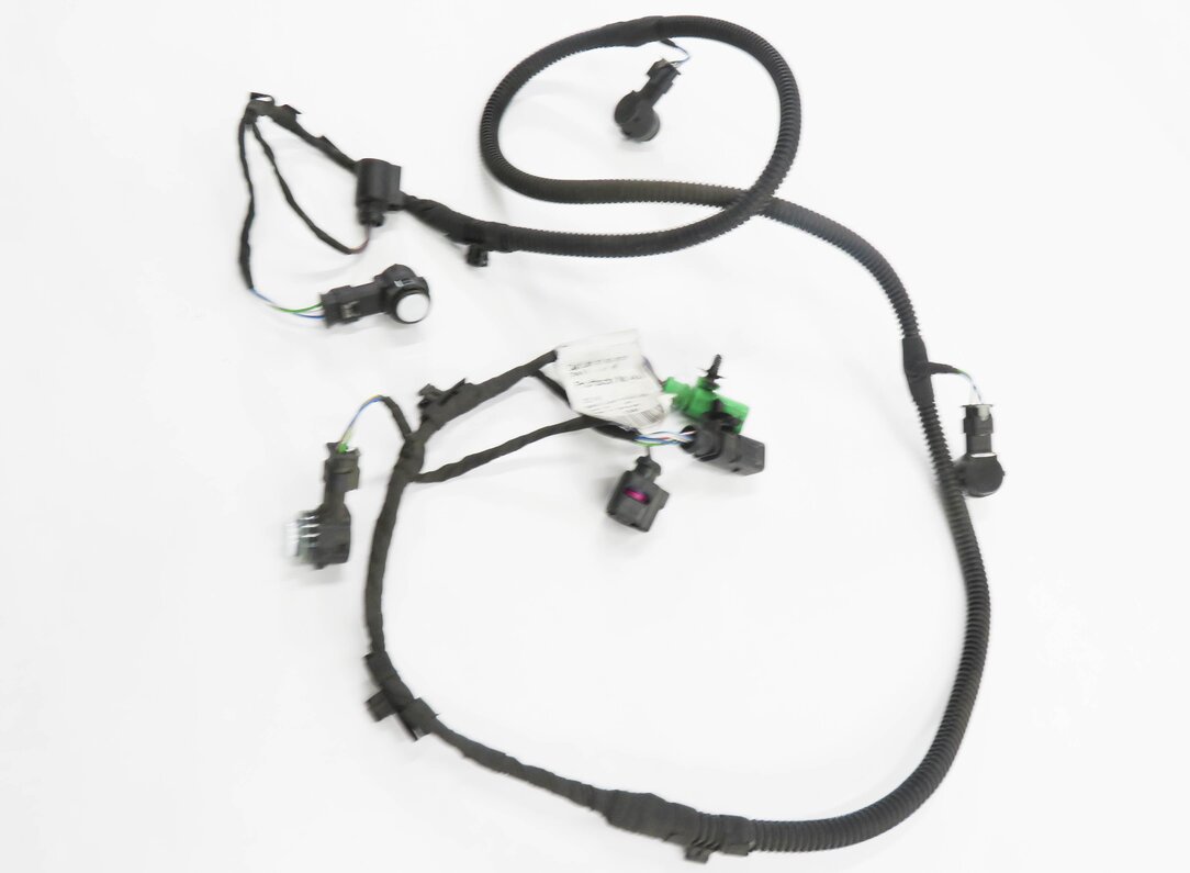 Thumbnail 4: 2016 PORSCHE CAYENNE (958) REAR PDC PARK DISTANCE SENSOR SET w/ HARNESS (WHITE)