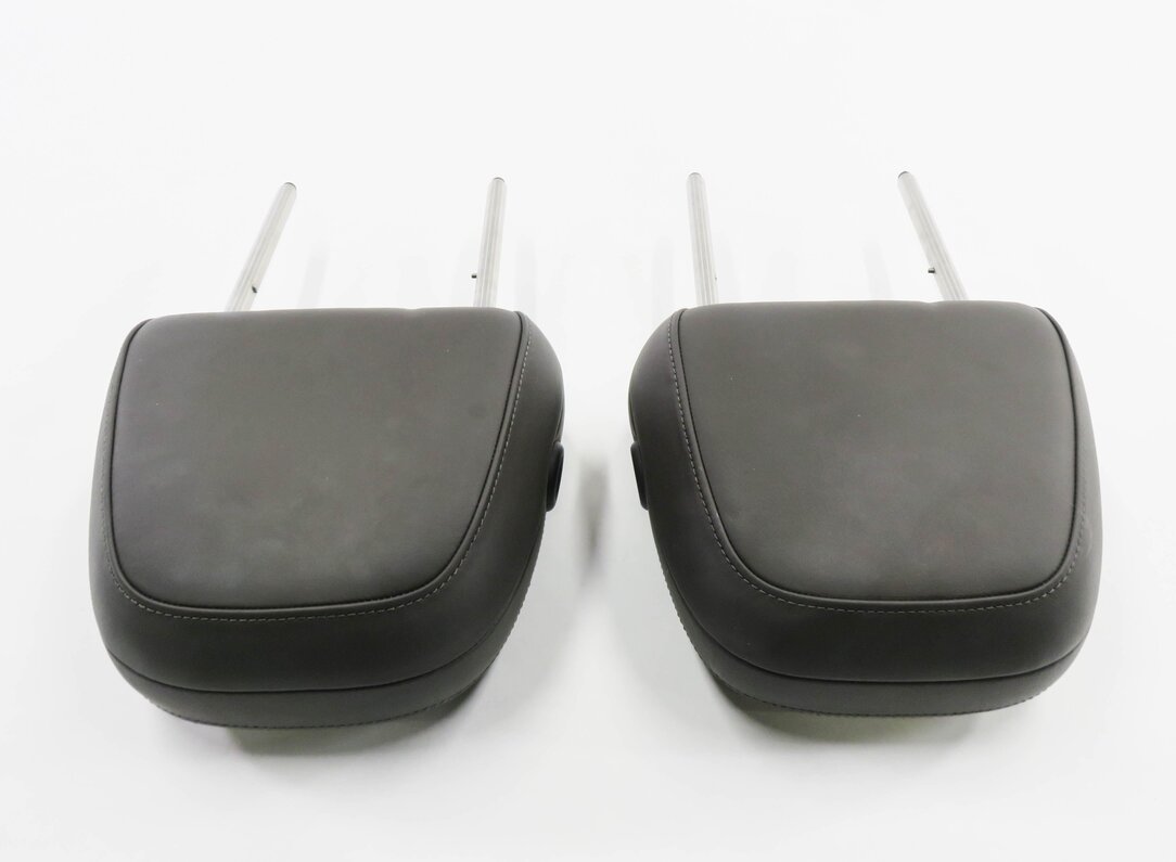 Thumbnail 5: 2016 PORSCHE CAYENNE (958) FRONT LEFT & RIGHT LEATHER HEADRESET SET (AGATE GRAY)