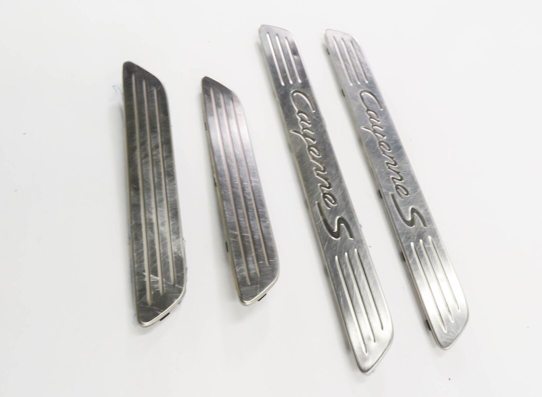Thumbnail 4: 2016 PORSCHE CAYENNE (958) FRONT & REAR DOOR SILL SCUFF PANEL TRIM SET-4