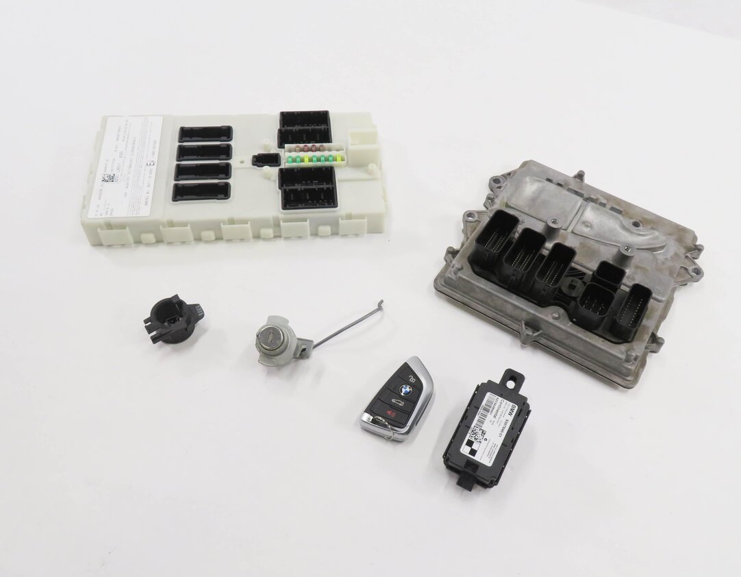 2016 BMW X5 (F15) 3.0L N55 ENGINE ECM BCM DME IMMOBILIZER MODULE KEY SET