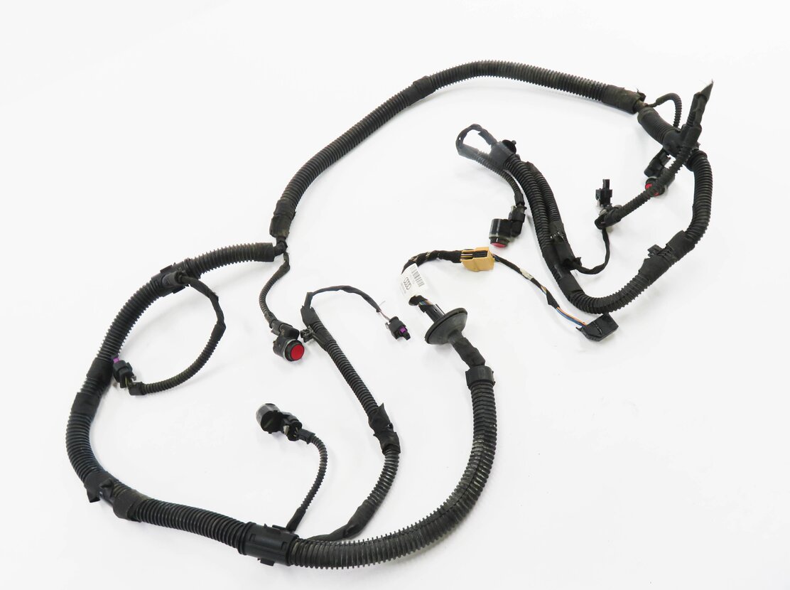 2017 AUDI Q3 (8U) REAR PDC PARK DISTANCE SENSOR SET w/ HARNESS (MISANO RED N9)