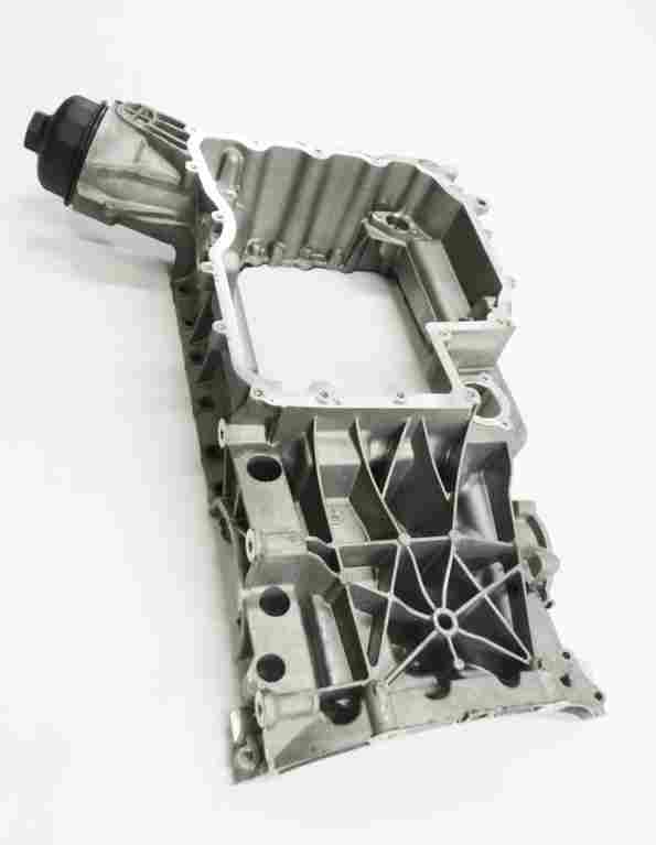 Thumbnail 4: 2010-2016 PORSCHE PANAMERA (970 G1) AWD 4.8L V8 ENGINE UPPER OIL PAN CRADLE
