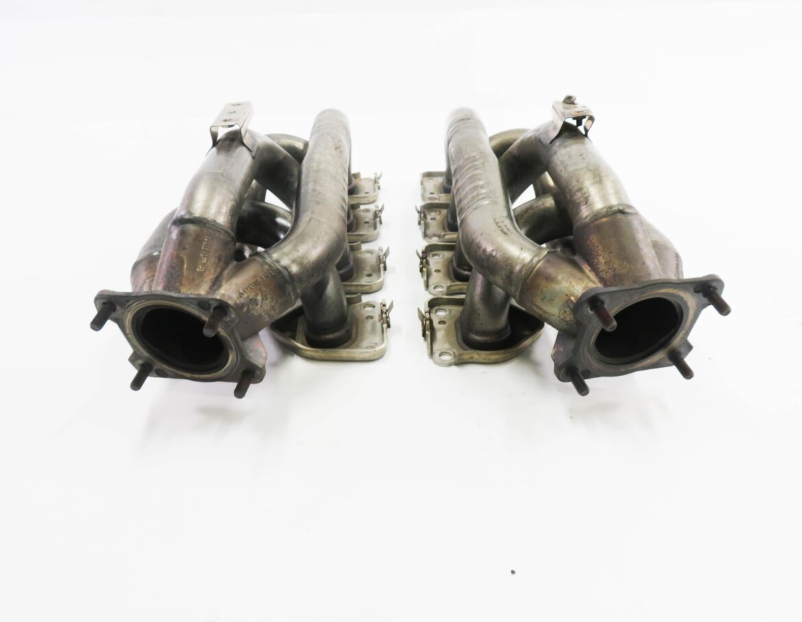 Thumbnail 5: 2010-2016 PORSCHE PANAMERA (970 G1) 4.8L *NON TURBO* ENGINE EXHAUST MANIFOLD SET