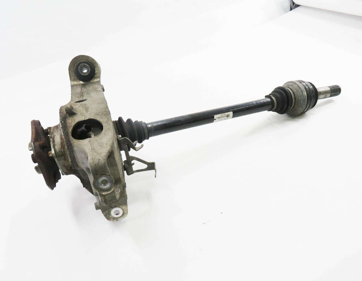 2014-2016 PORSCHE PANAMERA (970 G1) LEFT DRIVER REAR AXLE SHAFT w/ KNUCKLE